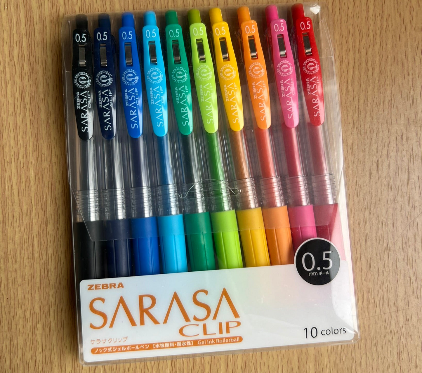Zebra Sarasa 0.5 Pen Set - 10 Colors