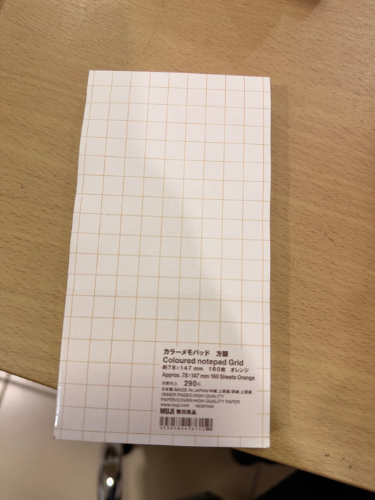 Colored Notepad 78x147mm (160 sheets)