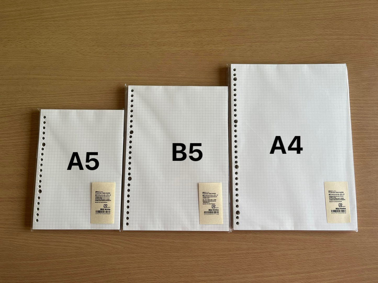 MUJI A4 Binder Paper - Grid 100 Sheets