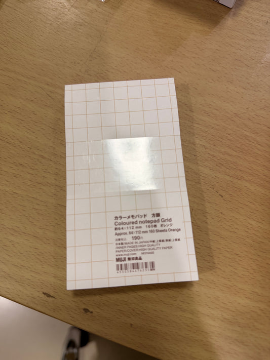Colored Notepad 64x112mm (160 sheets)