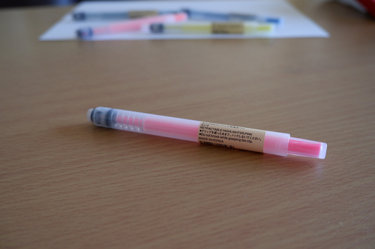 MUJI Retractable Highlighter