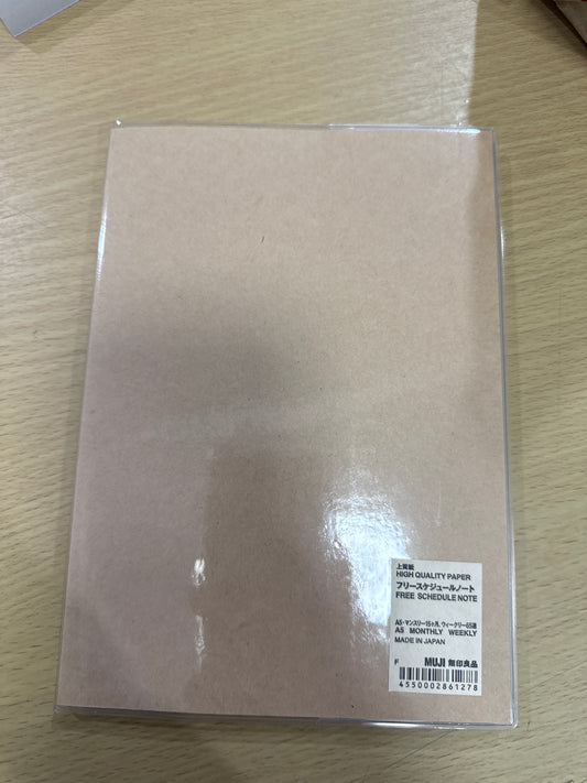 MUJI Undated Monthly Weekly Planner
