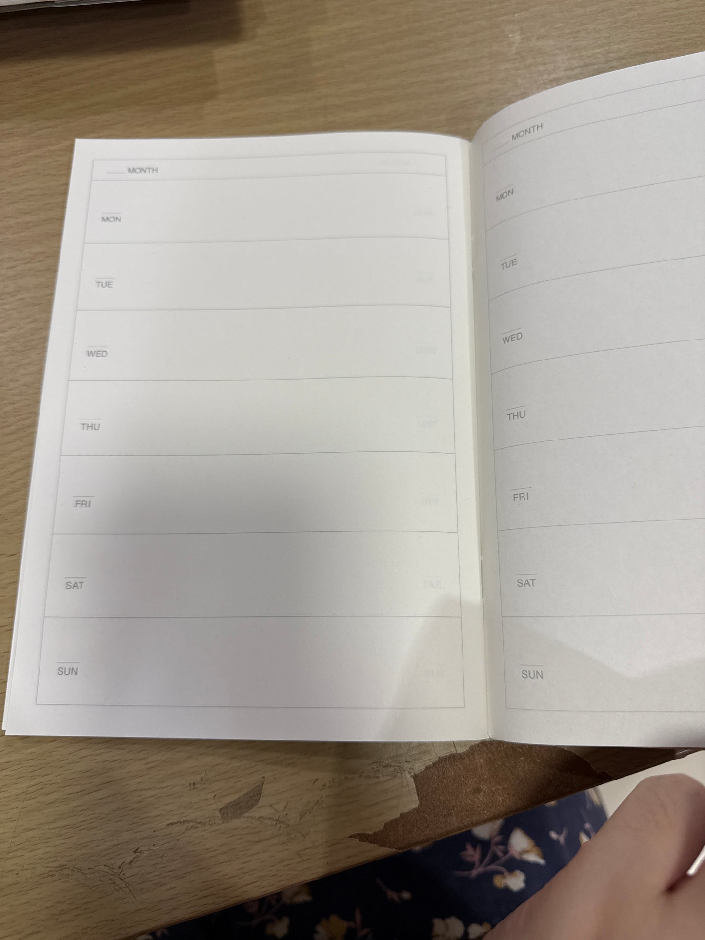 MUJI Undated Monthly Planner