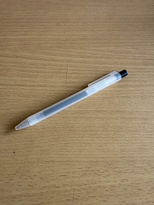 MUJI 0.5 Smooth Writing Gel Pen Retractable