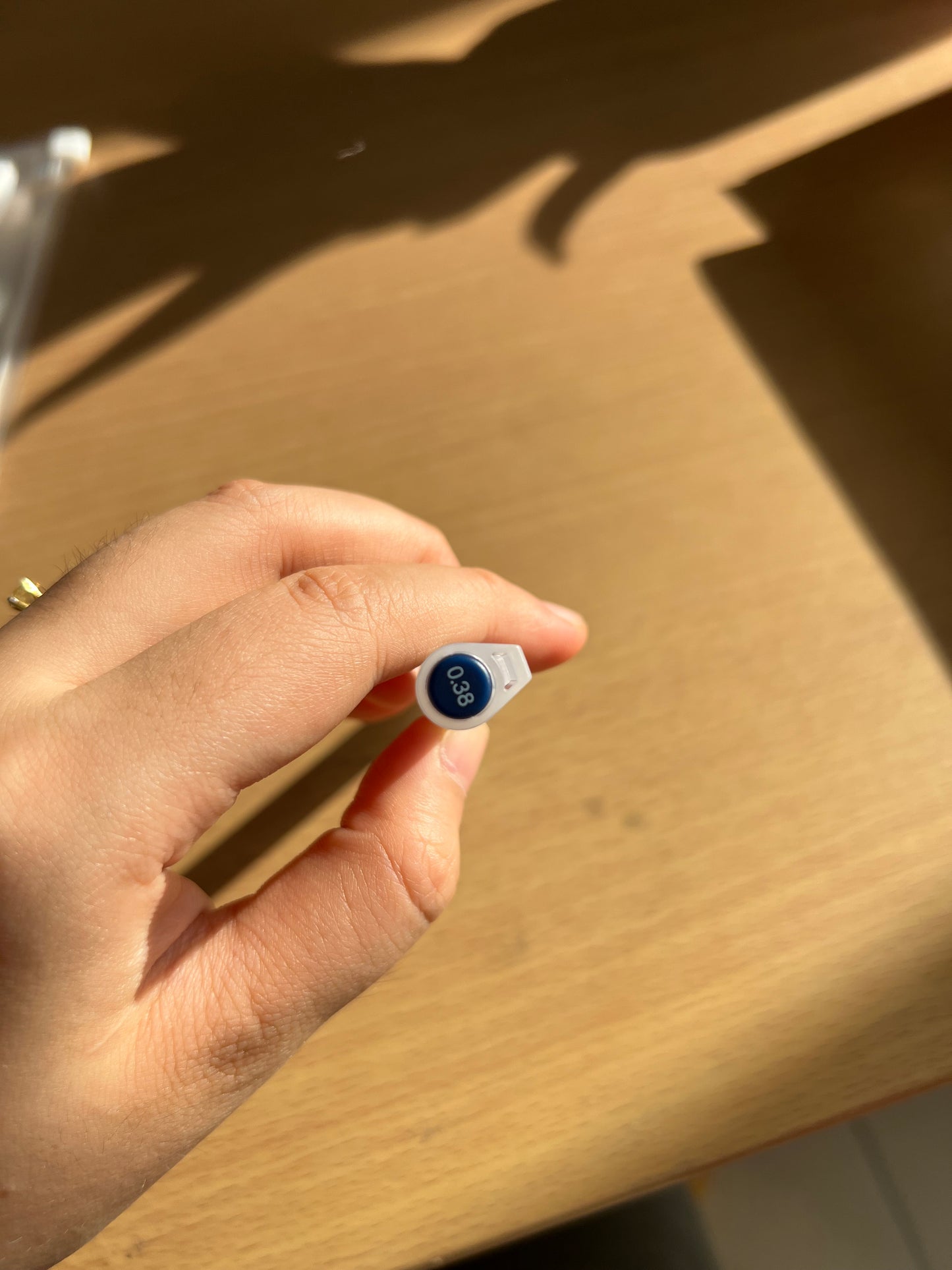 MUJI 0.38 Smooth Writing Gel Pen Cap