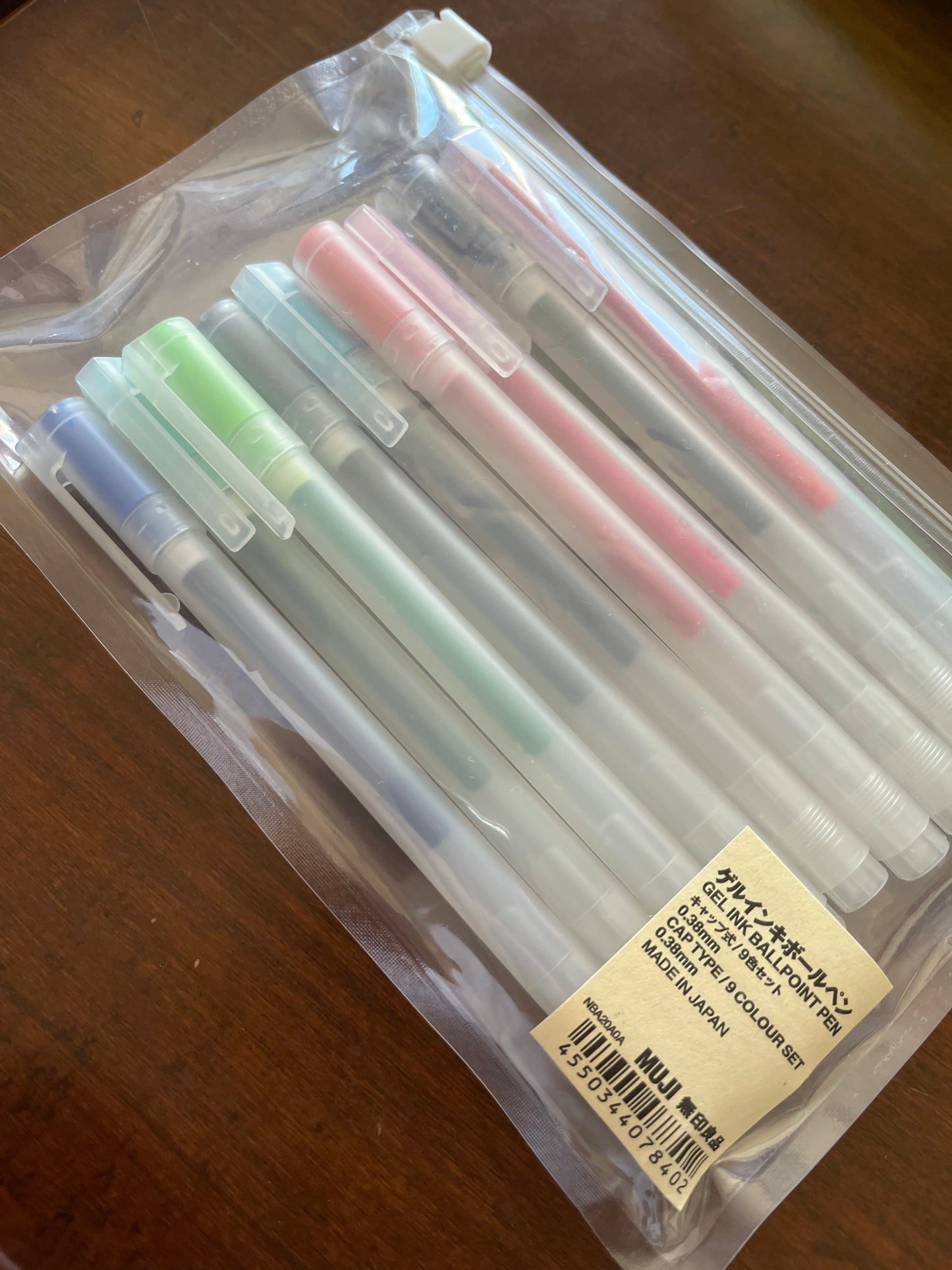MUJI Smooth Writing Gel Pen Sets