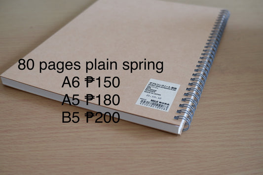 MUJI A5 Plain Notebook - Spring Type