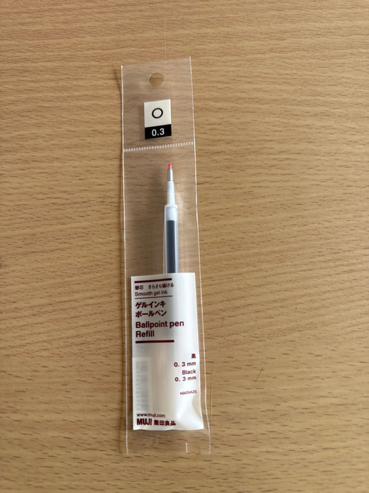 MUJI 0.3 Gel Pen Refill