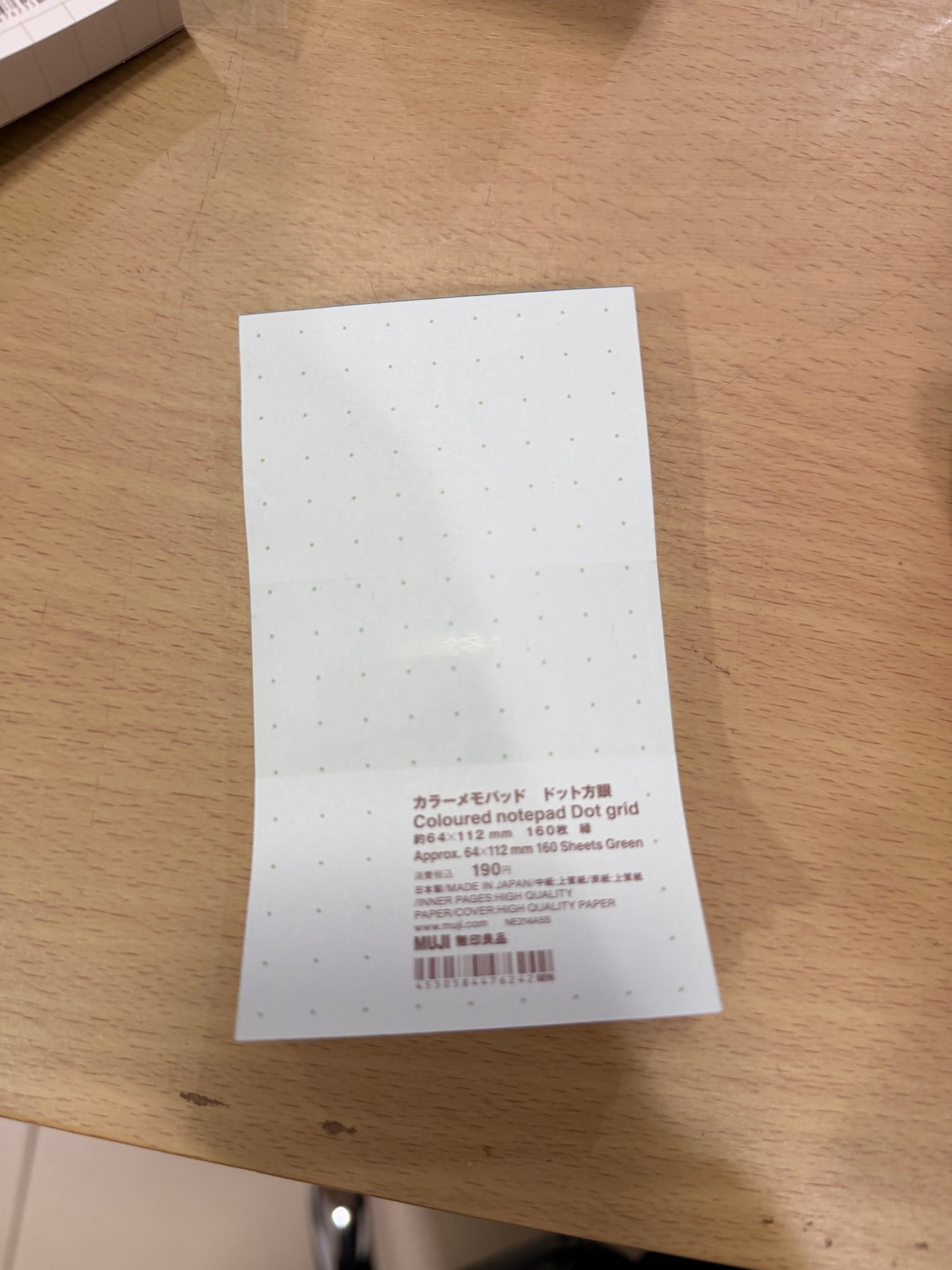 Colored Notepad 64x112mm (160 sheets)