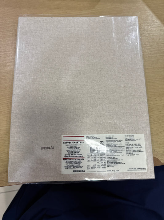 MUJI Photo Album Cotton Linen