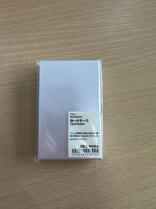 MUJI Aluminum Card Holder 40 Cards