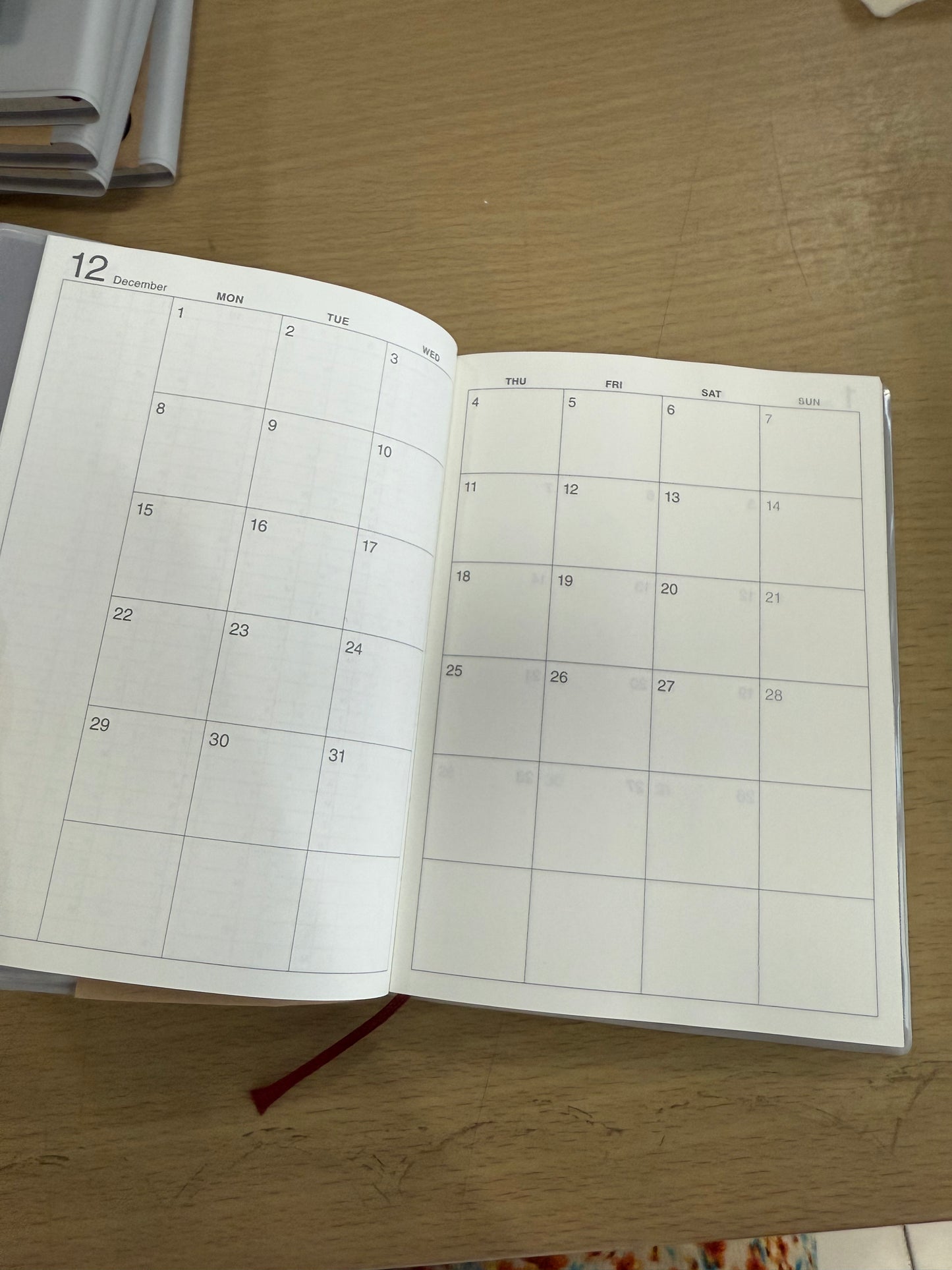 MUJI 2026 Monthly Weekly Planner