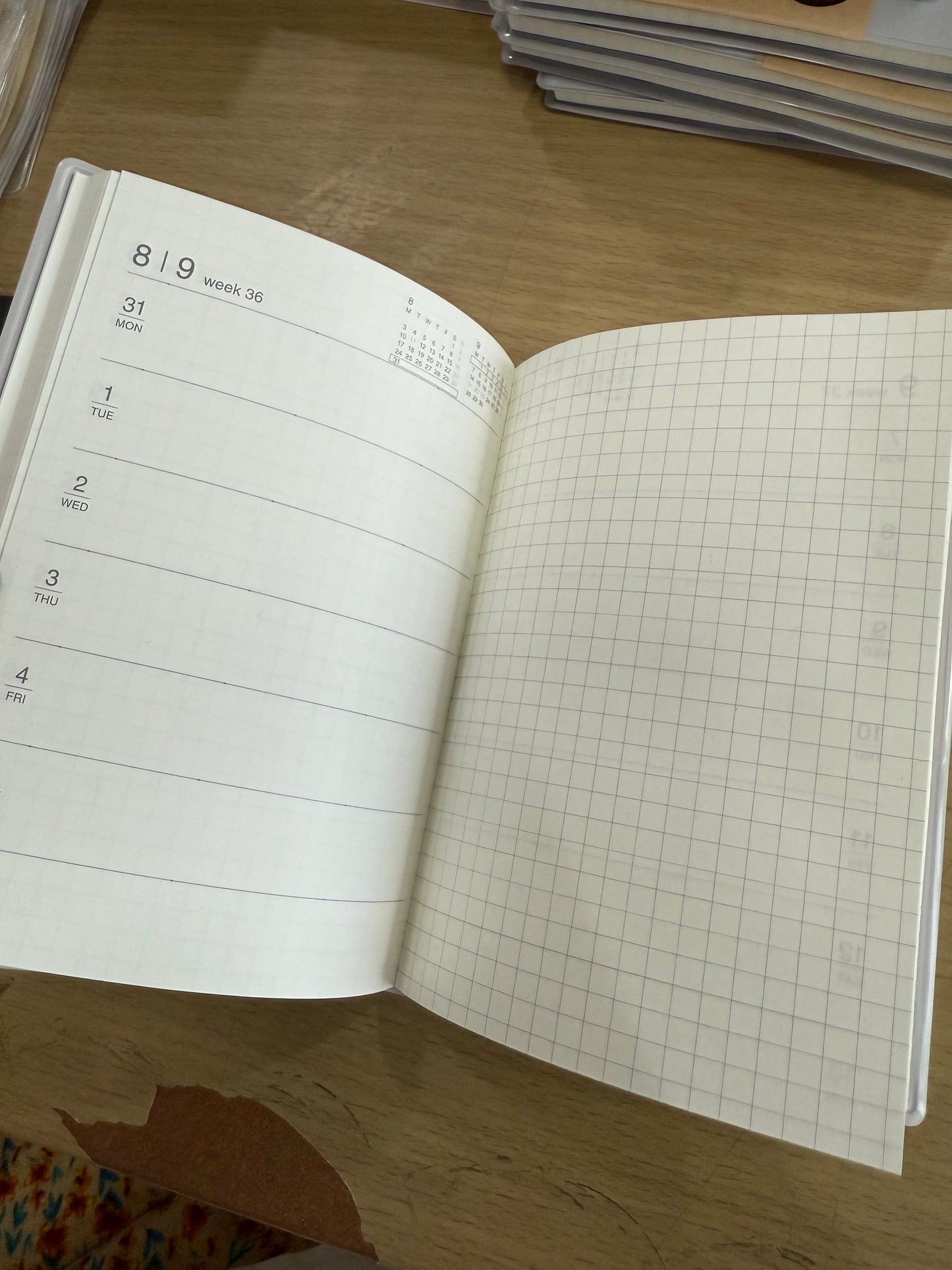 MUJI 2026 Monthly Weekly Planner